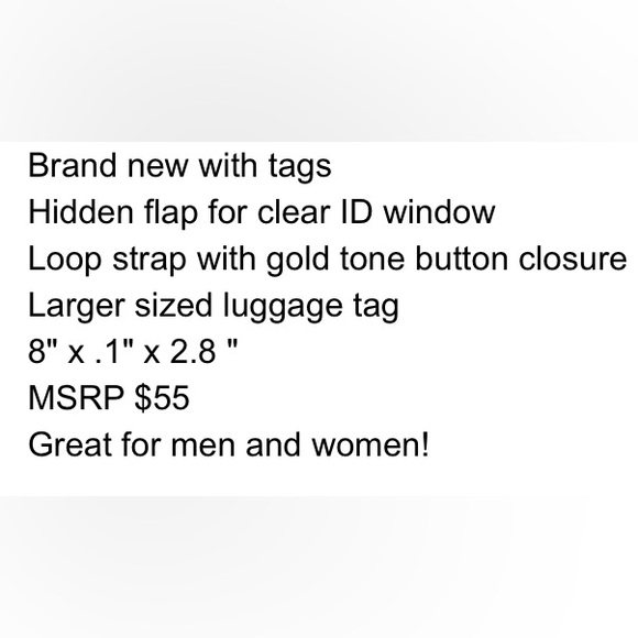 Brahmin Luggage Tag, Cocoa Brown Vintage Melbourneurne, NWT - Picture 5 of 5